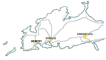 Map of the Dingle Peninsula